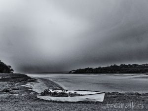 The River Nith Under Snow Clouds