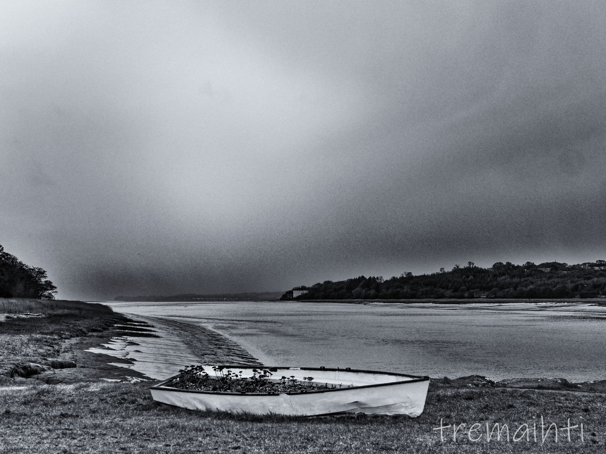 The River Nith Under Snow Clouds
