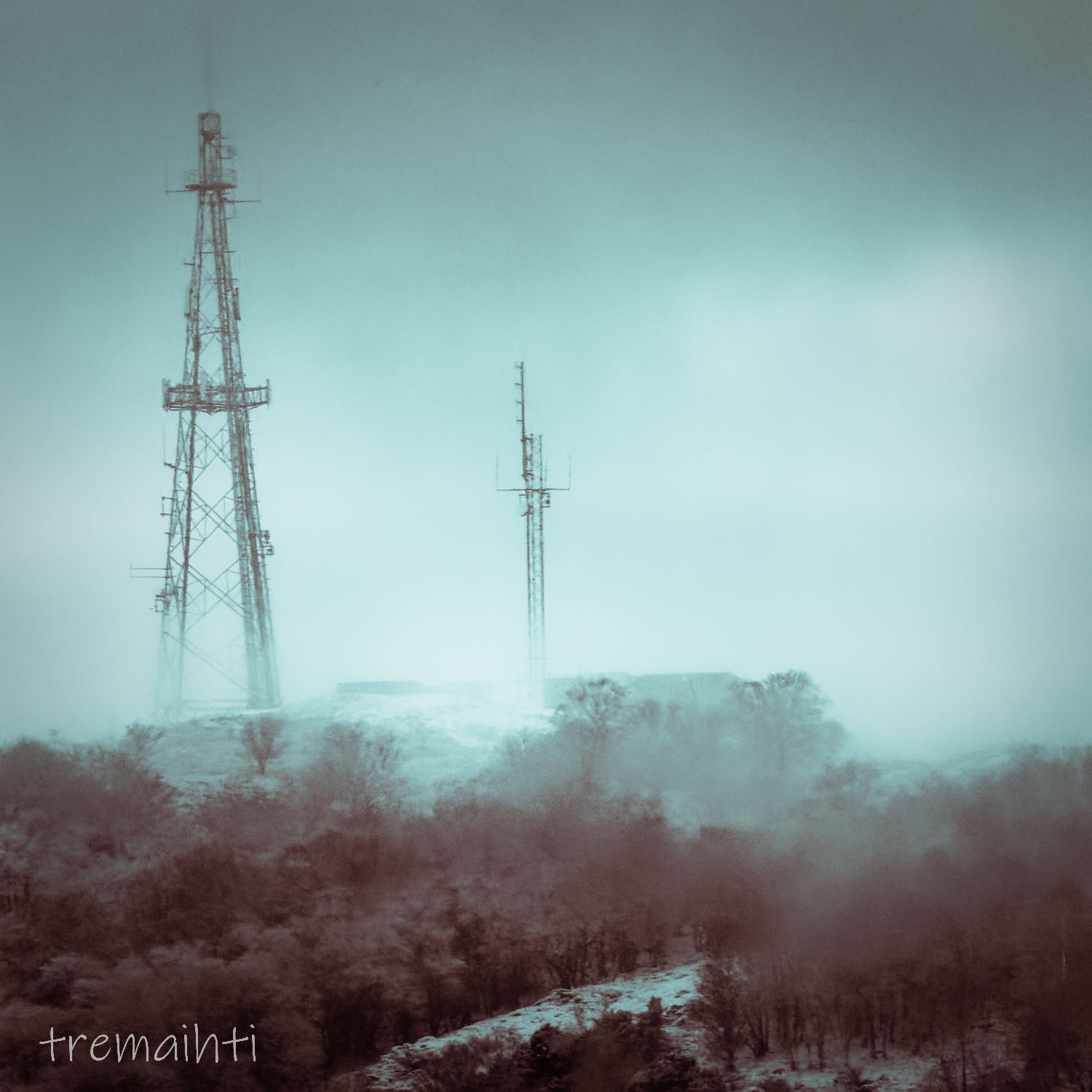 Misty scene in Duotone – Red Channel